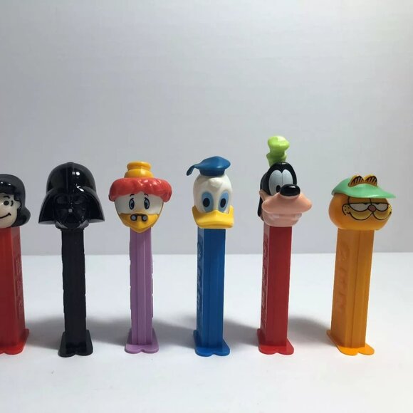 PEZ Dispensers Lot of 7 Vader, Donald Duck Goofy GEARLOOSE Lucy Homer GARF - Picture 2 of 4